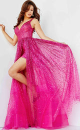 7 of 8 Jovani 22391BG Fuchsia