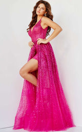 2 of 8 Jovani 22391BG Fuchsia