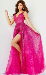 4 of 8 Jovani 22391BG Fuchsia