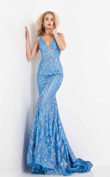 1 of 3 Jovani 03570 Light Blue