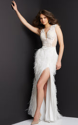 3 of 16 Jovani 06446 Off White