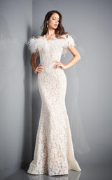 2 of 6 Jovani 06451 Ivory