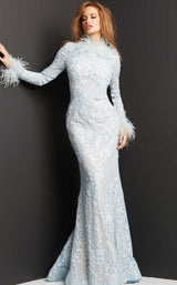 1 of 4 Jovani 06662 Light Blue