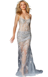 1 of 4 Jovani 06665 Silver