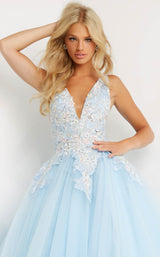 3 of 4 Jovani 06808 Light Blue