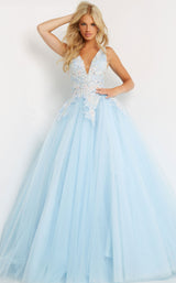 1 of 4 Jovani 06808 Light Blue