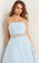 3 of 4 Jovani 07145 Light Blue