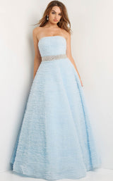 1 of 4 Jovani 07145 Light Blue