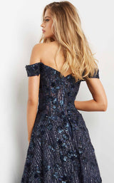 4 of 4 Jovani 07162 Navy