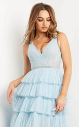 3 of 4 Jovani 07998 Sky Blue