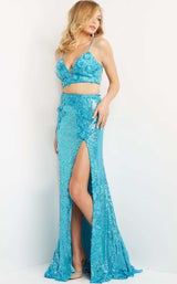 1 of 4 Jovani 08471 Turquoise