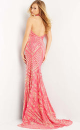 2 of 4 Jovani 08553 Iridescent Fuchsia