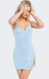 2 of 4 Jovani 09010 Light Blue