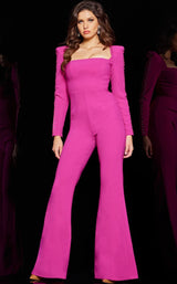 1 of 4 Jovani 09588 Jumpsuit Fuchsia