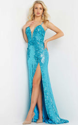 5 of 18 Jovani 1012 Turquoise