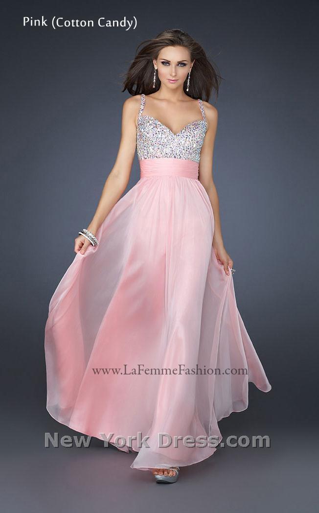 La Femme 16802 Cotton Candy Pink