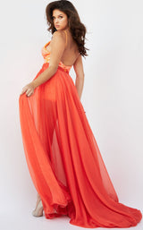 3 of 3 Jovani 07887 Neon Orange