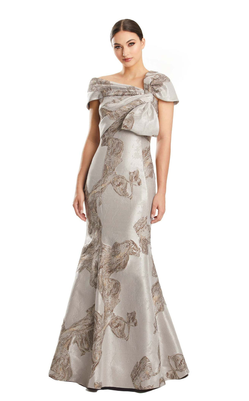 Daymor 1864F23 Dress Taupe-Mocha