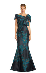 4 of 5 Daymor 1864F23 Dress Teal-Blk