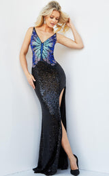 1 of 4 Jovani 22521 Black