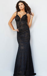 1 of 3 Jovani 08609 Black-Nude