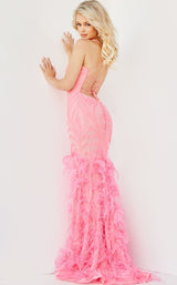 3 of 3 Jovani 07425 Hot Pink