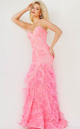 2 of 3 Jovani 07425 Hot Pink