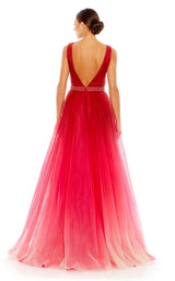 2 of 3 Mac Duggal 20378 Red-Ombre