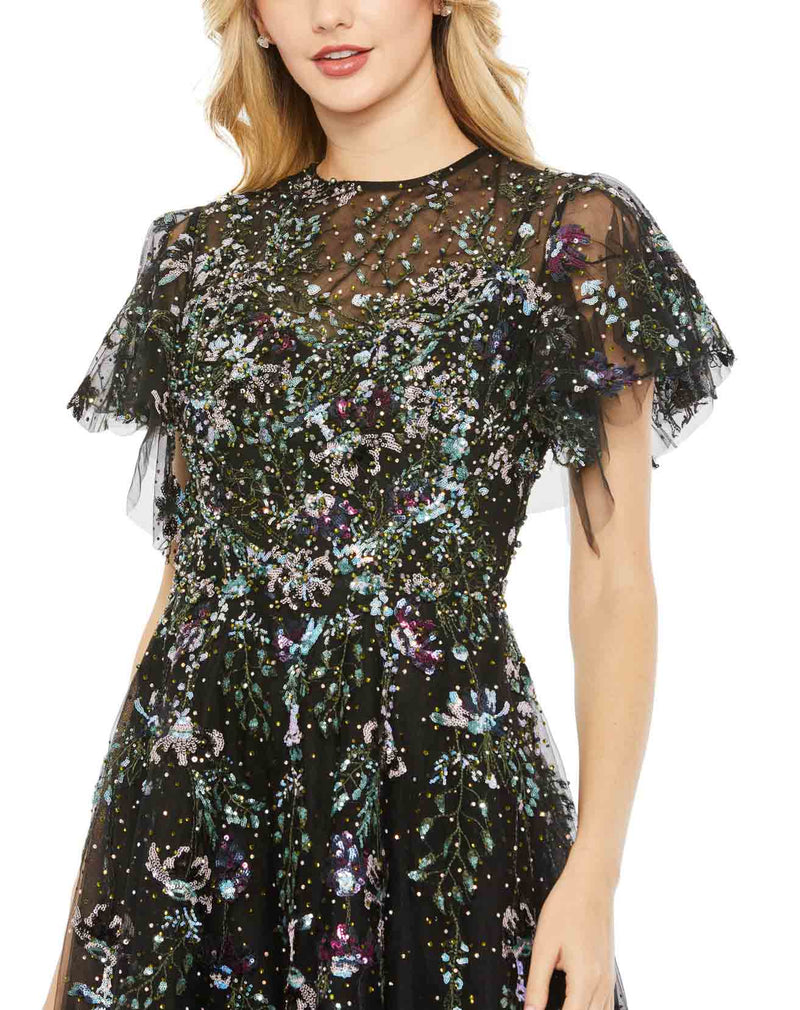 Mac Duggal 20436 Black Multi