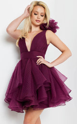 3 of 11 Jovani 22279 Dress Burgundy