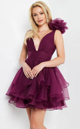 1 of 11 Jovani 22279 Dress Burgundy