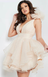 6 of 11 Jovani 22279 Dress Champagne