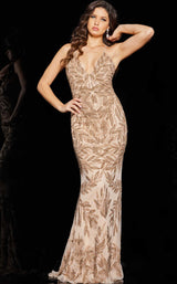 2 of 4 Jovani 23753 Dress Nude