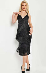 2 of 5 Jovani 26192 Dress Black-Black