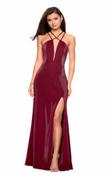 1 of 8 La Femme 26963 Burgundy