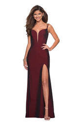 1 of 8 La Femme 27512 Burgundy