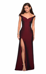 1 of 10 La Femme 27587 Burgundy