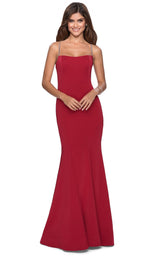 2 of 14 La Femme 28526 Deep Red