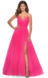 1 of 14 La Femme 28893 Neon Pink