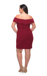 4 of 4 La Femme 29521 Burgundy