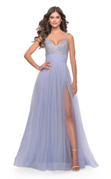 1 of 3 La Femme 31433 Light Periwinkle