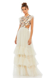 1 of 6 Mac Duggal 35106 Cream-Multi