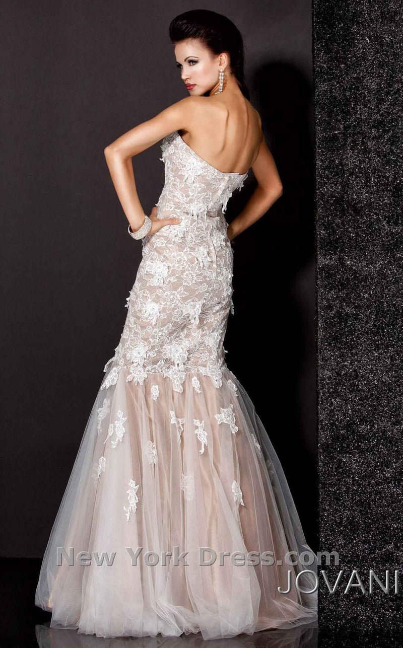 Jovani 3837BG Ivory/Nude