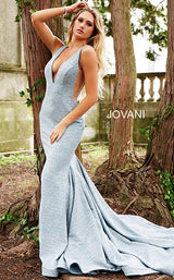 3 of 13 Jovani 47075 Light Blue