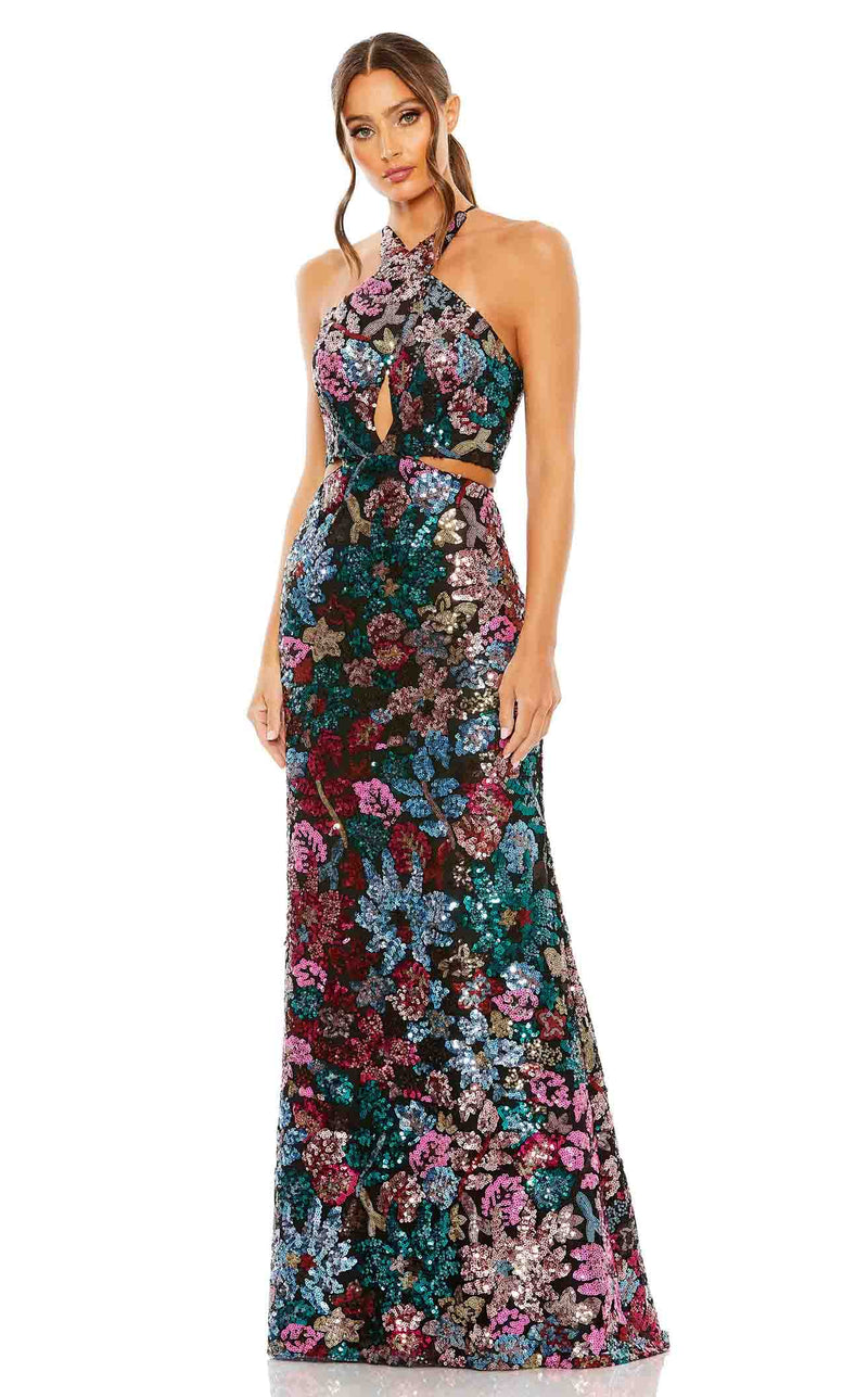 Mac Duggal 49695 Black Multi