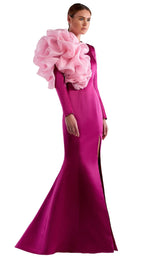 1 of 2 Edward Arsouni Couture SS0514 Fuchsia