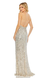 4 of 6 Mac Duggal 5759 Silver/Nude