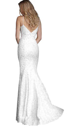 2 of 4 Jovani 60189 White/Silver