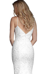 4 of 4 Jovani 60189 White/Silver