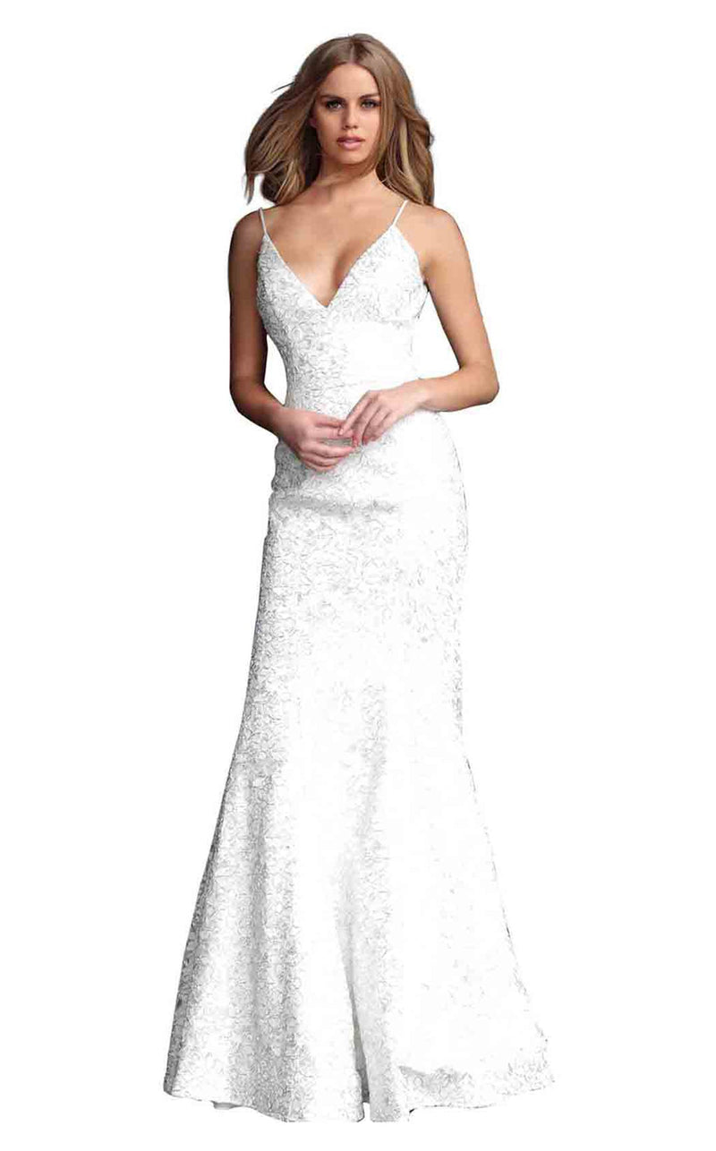 Jovani 60189 White/Silver